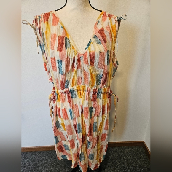 Anthropolgie Lilka Painters Palette Sleeveless Mini Dress Large - Picture 2 of 6